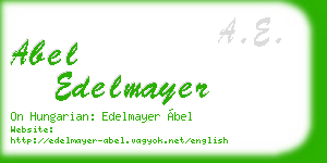 abel edelmayer business card